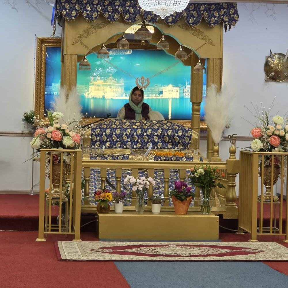 Akhand Paath at the      Gurudwara Sahib